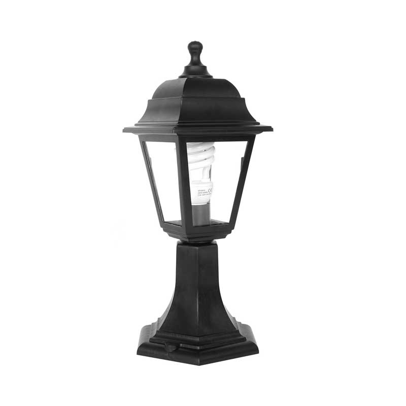 Φωτιστικό Δαπέδου - Φανάρι Εξωτερικού Χώρου Aca PLGP3B Black