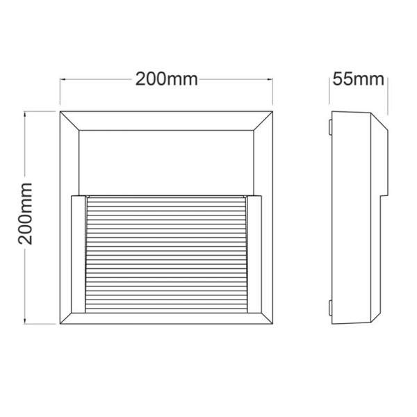 Απλίκα LED Εξωτερικού Χώρου Aca SLIM11R Rust