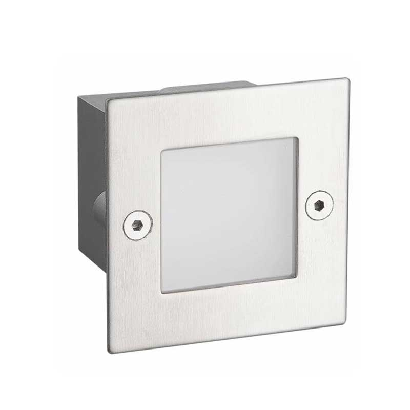 Απλίκα LED Εξωτερικού Χώρου Χωνευτή Aca PAS260NMS Nickel Matt