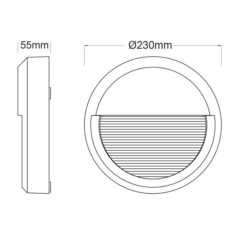 Απλίκα Led Εξωτερικού Χώρου Aca Slim12W White Home Φωτιστικά - Κήπου Spitishop