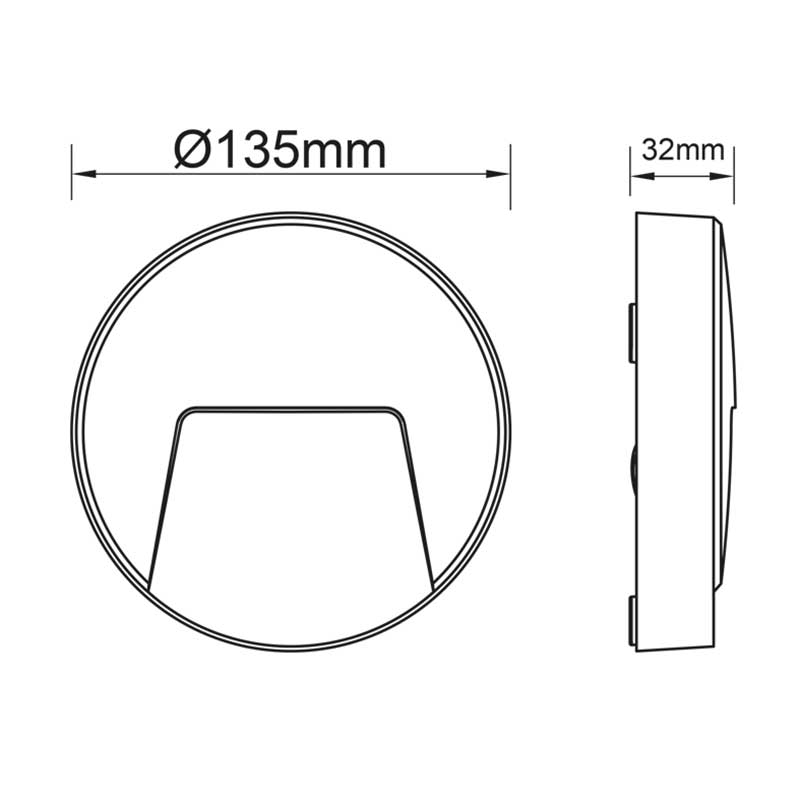 Απλίκα Led Εξωτερικού Χώρου Aca Slim41W White Home Φωτιστικά - Κήπου Spitishop