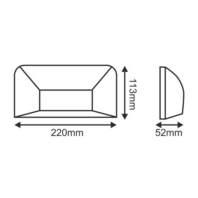 Απλίκα Led Εξωτερικού Χώρου Aca Slim22R Rust Home Φωτιστικά - Κήπου Spitishop