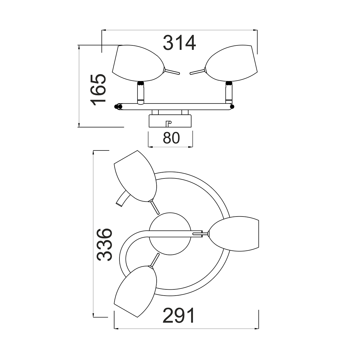 Σποτ Τρίφωτο Aca Legolas Mc1163G Chrome Home Φωτιστικά Οροφής - Τοίχου Spitishop