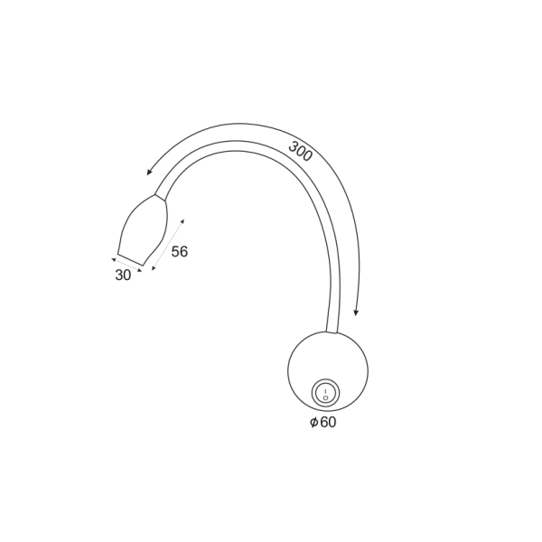 Σποτ Μονόφωτο LED Aca Swan SF126BLED340G Gold Φυσικό Φως