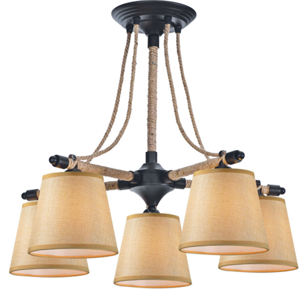 Φωτιστικό Οροφής Πολύφωτο Aca Gavdos EG165075C Rope/Beige