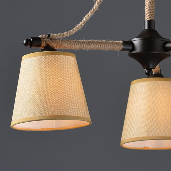 Φωτιστικό Οροφής Πολύφωτο Aca Gavdos EG165075C Rope/Beige