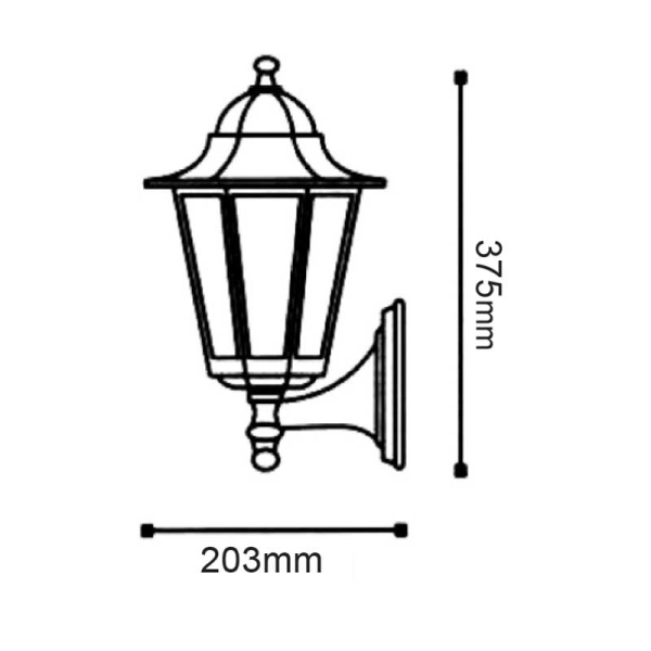 Απλίκα - Φανάρι Εξωτερικού Χώρου Aca HI6171GB Gold/Black