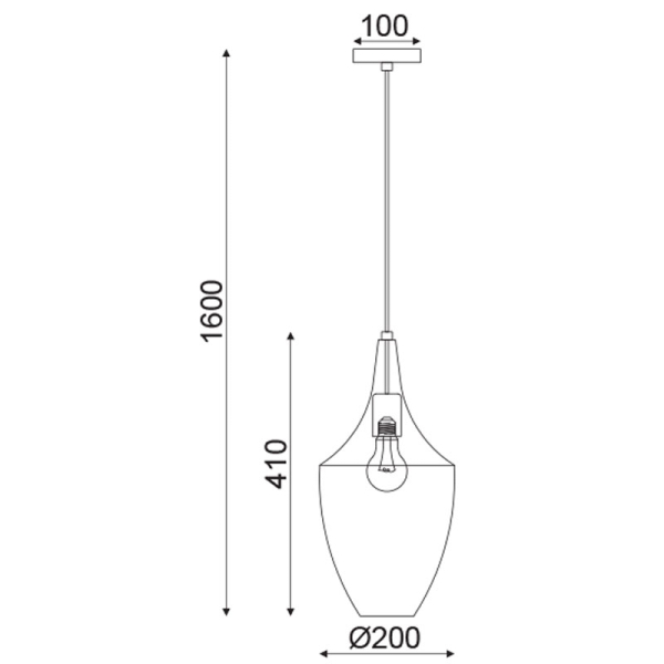Φωτιστικό Οροφής Μονόφωτο Aca Pleiades OD90911PC Copper