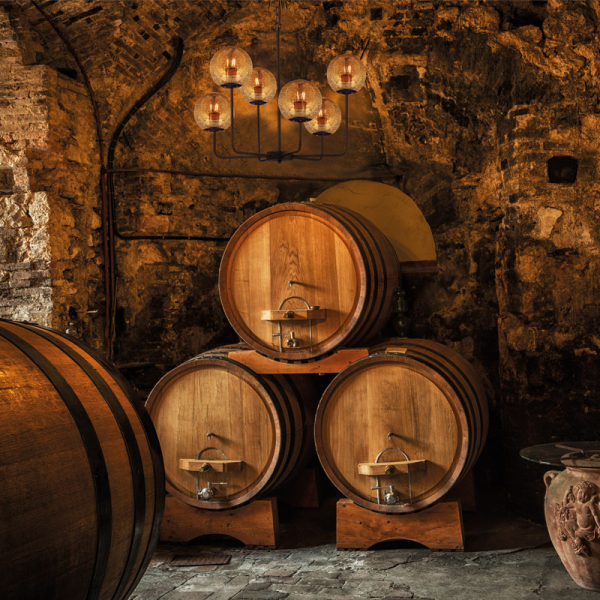 Φωτιστικό Οροφής Πολύφωτο Aca Delos OD905808PΑΜ Black Matt/Amber