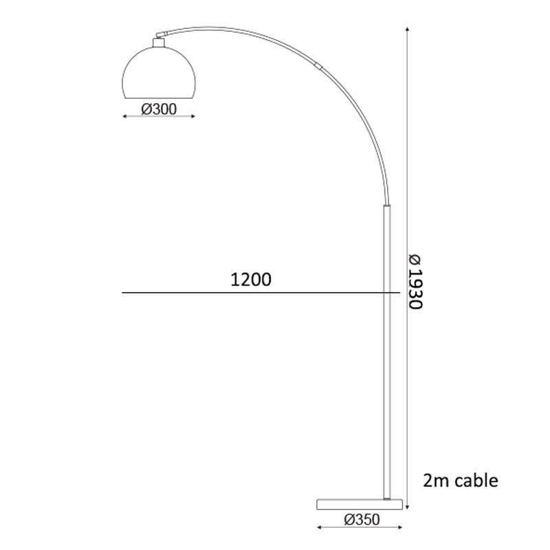 Φωτιστικό Δαπέδου Aca Matilda Ml312401Fc Brass Copper Marble Home Φωτιστικά Spitishop