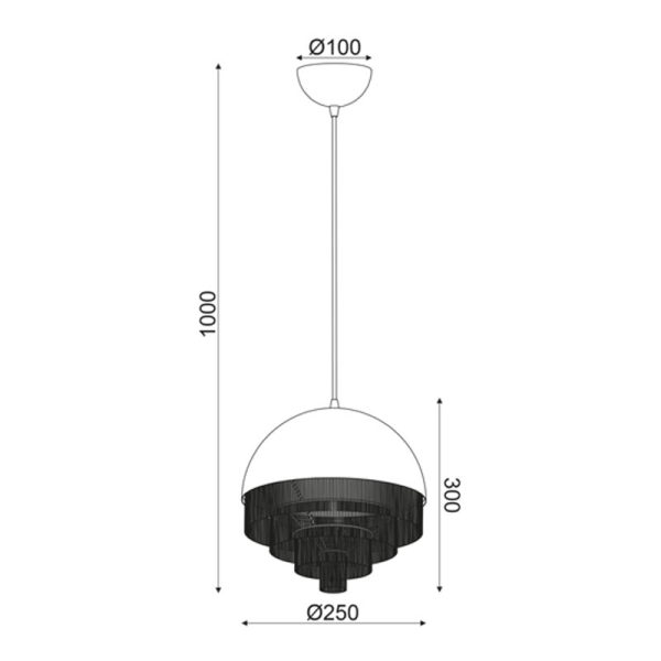 Φωτιστικό Οροφής Μονόφωτο Aca DCR1711725P Black Matt