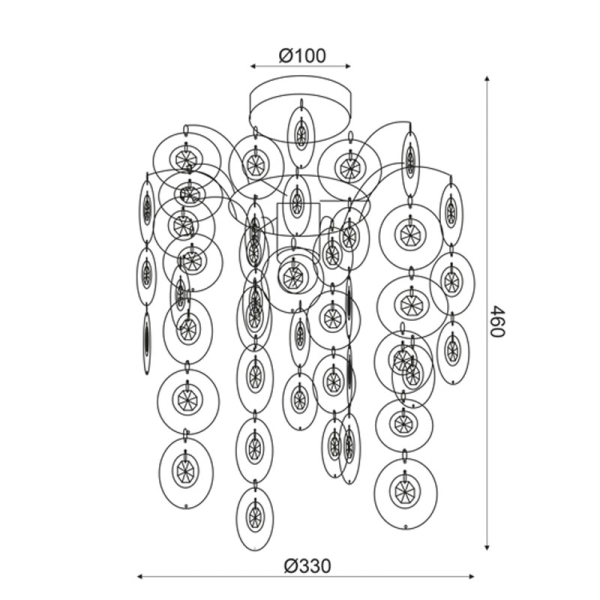 Φωτιστικό Οροφής Μονόφωτο Aca Faidra SF171411C Chrome