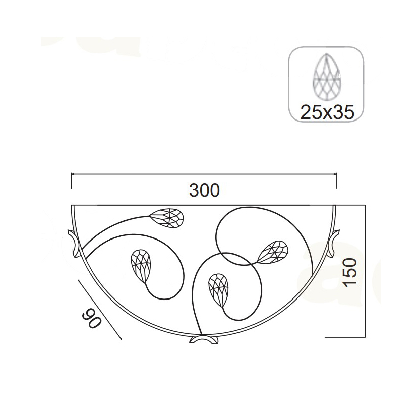 Απλίκα Τοίχου Aca Anya Ad998050 White Home Φωτιστικά Spitishop