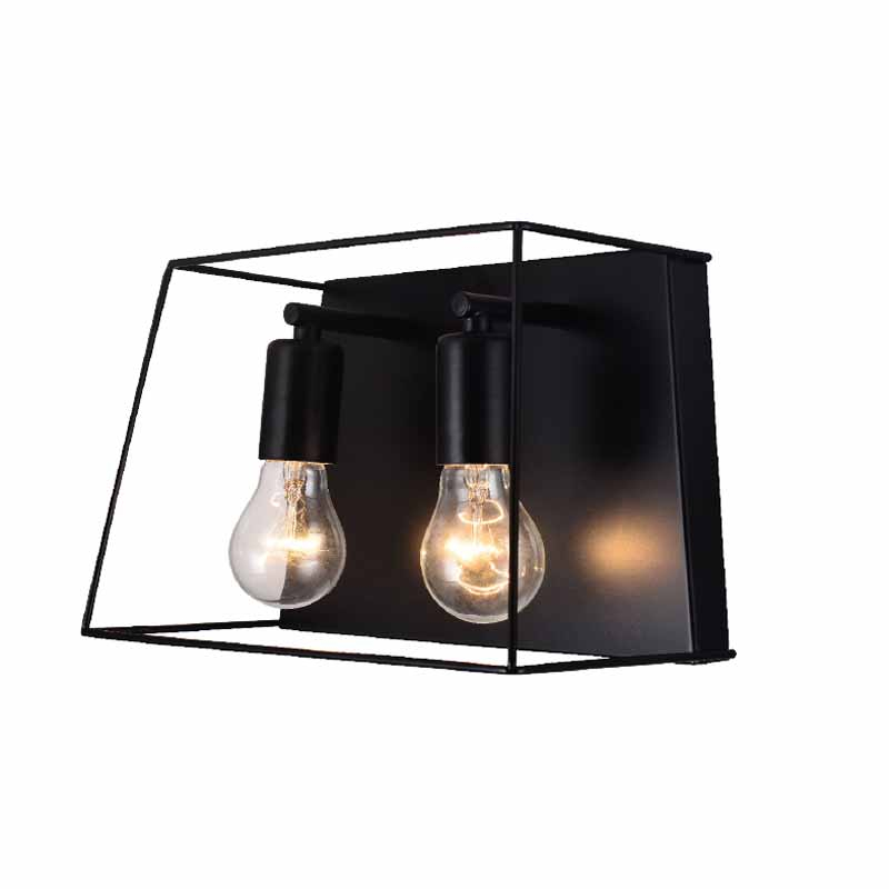 Απλίκα Τοίχου Aca Pissaro OD61022WB Black Matt