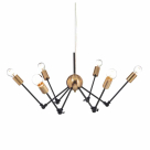 Φωτιστικό Οροφής Πολύφωτο Aca Chagall OD680306BB Black Matt