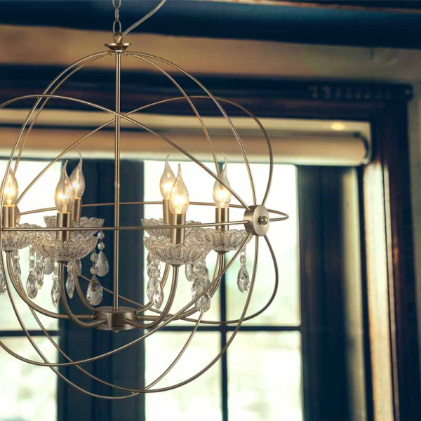 Πολυέλαιος Οροφής Aca Catania AD15006 Nickel