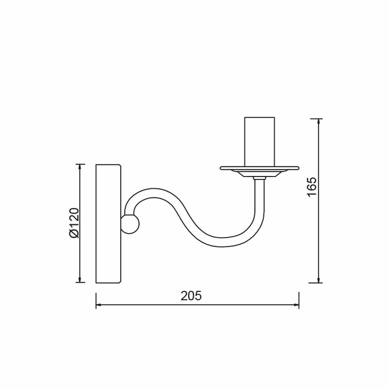 Απλίκα Τοίχου Aca Knossos DLA1201WW White Matt φωτογραφία