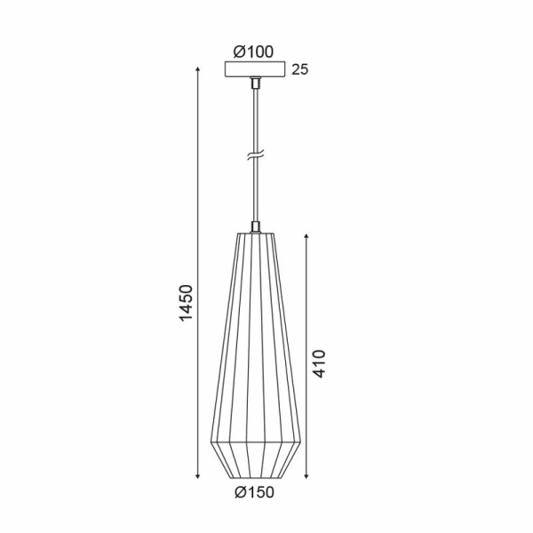 Φωτιστικό Οροφής Μονόφωτο Aca KS174415PC Copper