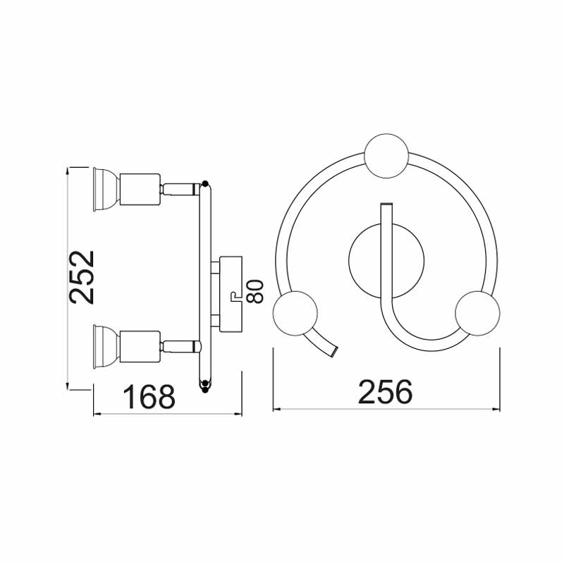 Σποτ Τρίφωτο Aca Trinity Mc634Pb3G Gold Chrome Home Φωτιστικά Οροφής - Τοίχου Spitishop
