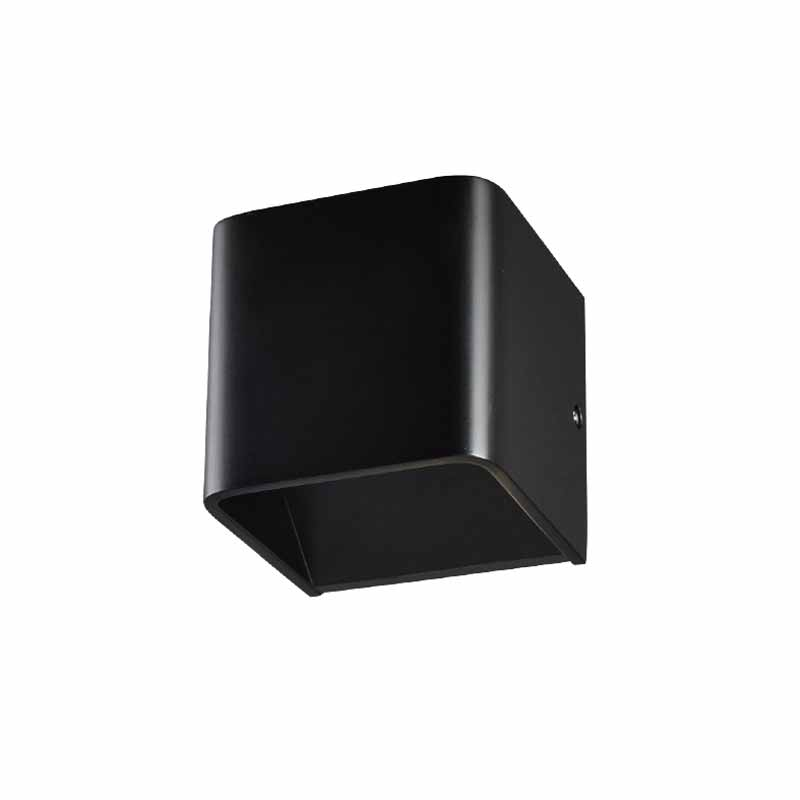 Απλίκα Τοίχου LED Aca Nephele L35037BK Black Matt