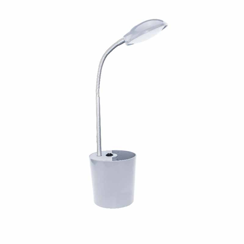 Πορτατίφ Led Με Μολυβοθήκη Aca Hullen 16035LEDGY Grey