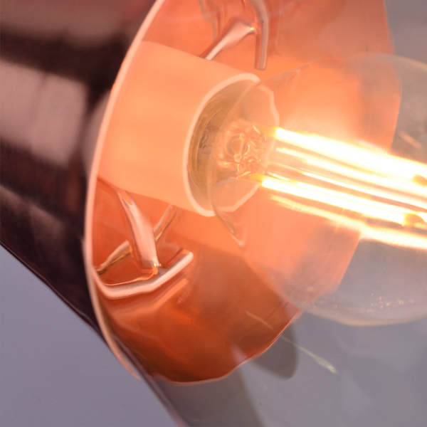 Φωτιστικό Οροφής Μονόφωτο Aca Atena OD53421CP Copper