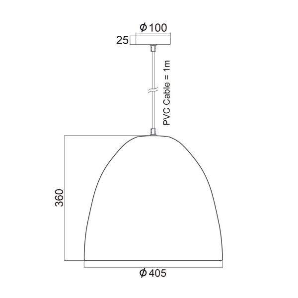 Φωτιστικό Οροφής Μονόφωτο Aca Othello KS183240W White