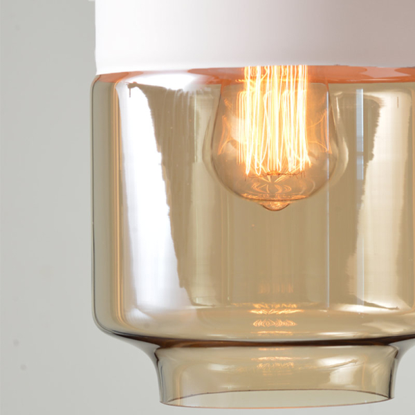 Φωτιστικό Οροφής Μονόφωτο Aca OYD10143B1WHAM White Matt/Amber