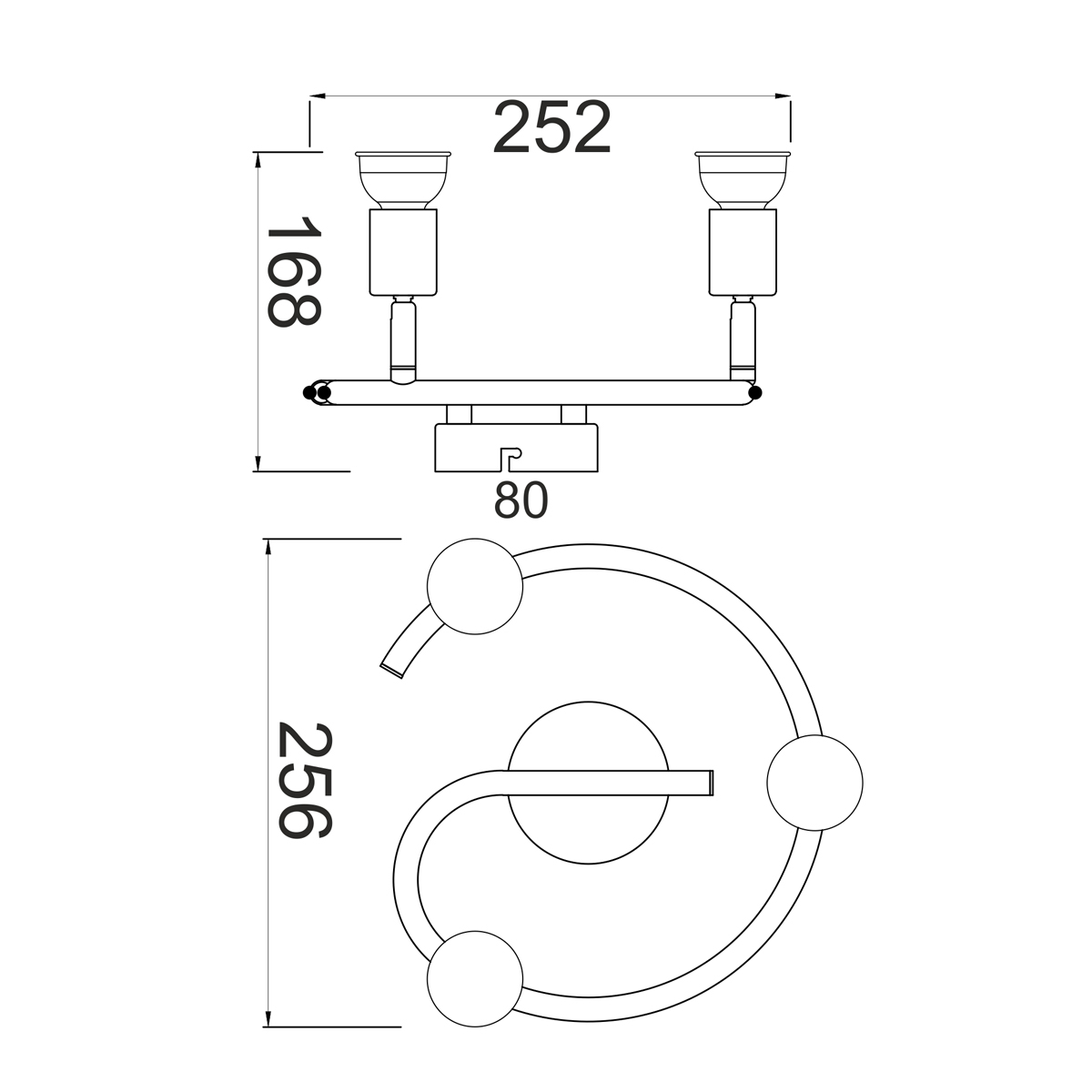 Σποτ Τρίφωτο Aca Trinity Mc634Sl3G Silver Home Φωτιστικά Οροφής - Τοίχου Spitishop