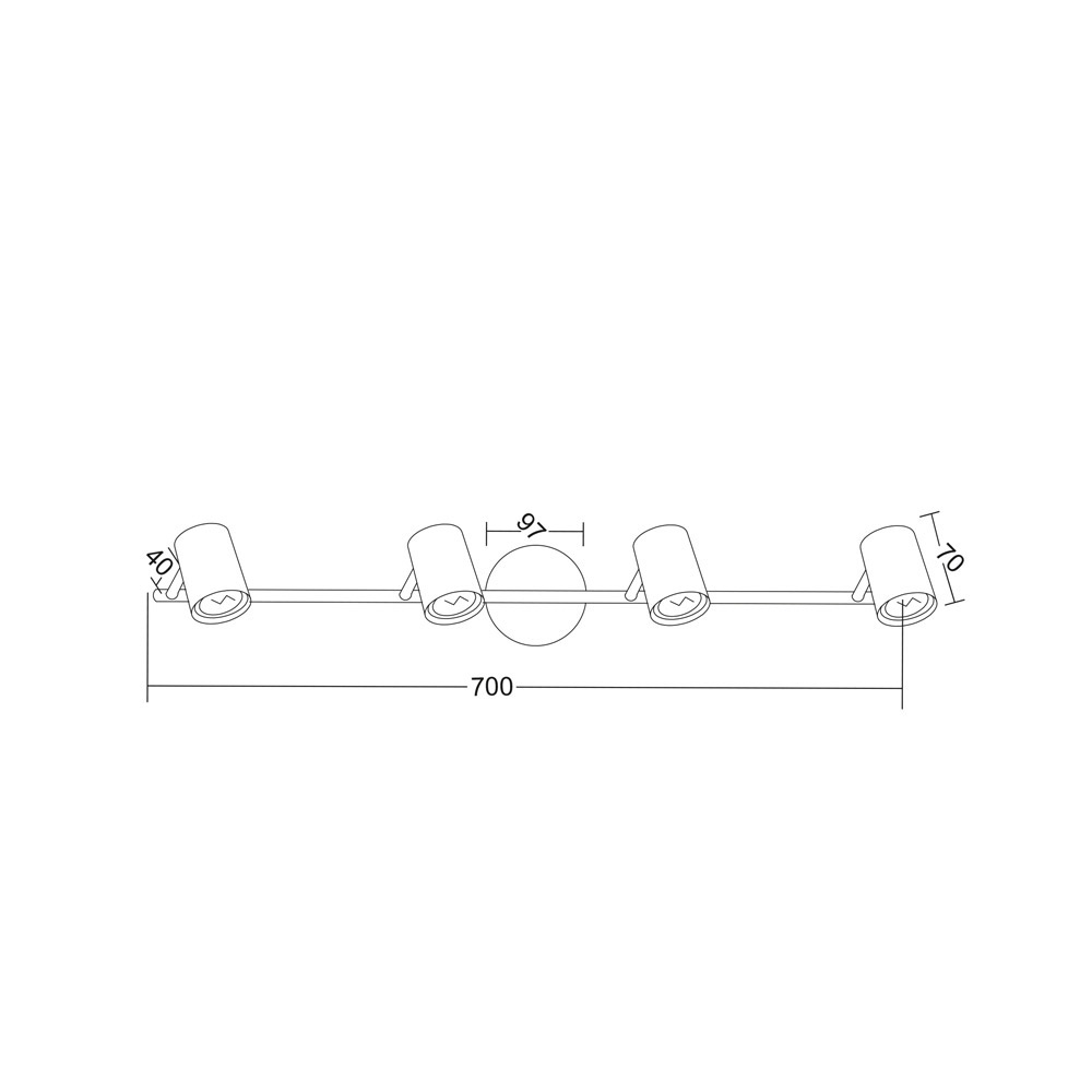 Σποτ Πολύφωτο Aca Orfeas Suh1894Tw White Matt Home Φωτιστικά Οροφής - Τοίχου Spitishop