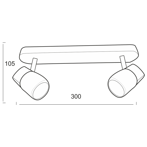 Σποτ Δίφωτο Aca Naples 0901062NM Nickel
