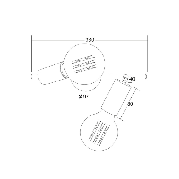 Σποτ Δίφωτο Aca Mohicans SUT1912TC Chrome