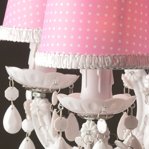 Πολυέλαιος Οροφής Aca Macaron SF35045P White/Pink