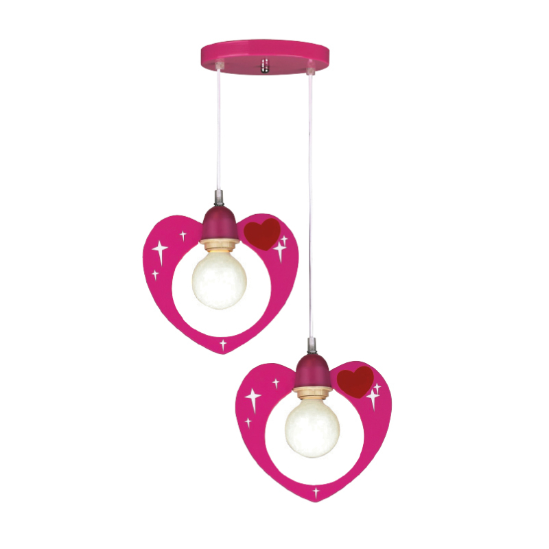 Παιδικό Φωτιστικό Οροφής Δίφωτο Aca Love MD70832