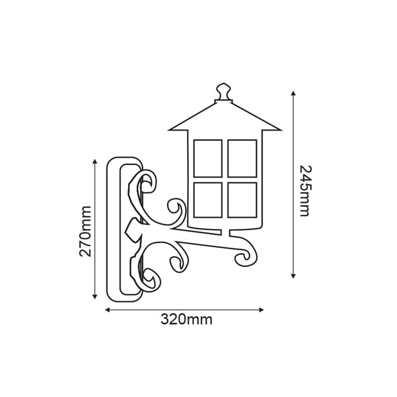 Απλίκα - Φανάρι Εξωτερικού Χώρου Aca Hi6501 Rust Home Φωτιστικά Κήπου Spitishop