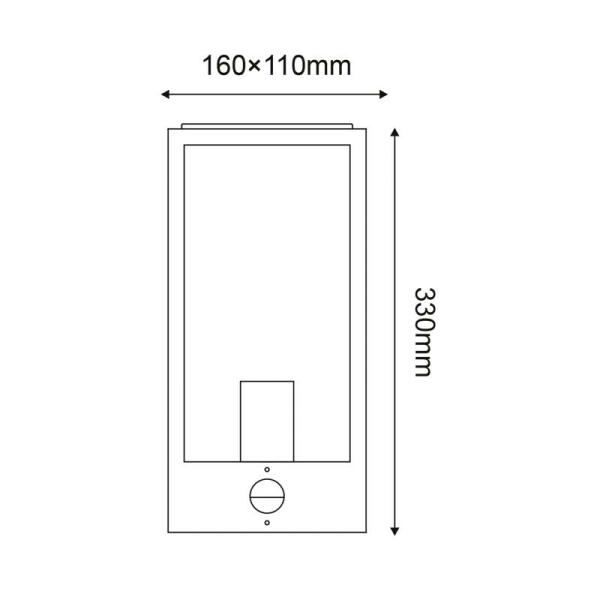 Απλίκα Εξωτερικού Χώρου Με Αισθητήρα Κίνησης/Μέρας-Νύχτας Aca CE