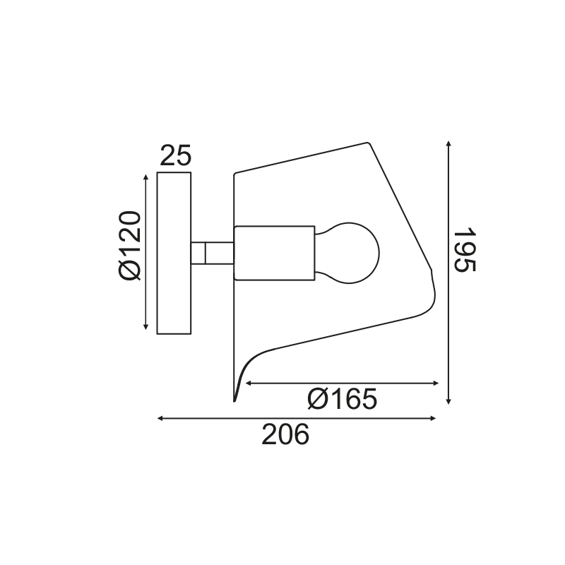 Σποτ Μονόφωτο Aca Monet Hm481W21Bk Black Home Φωτιστικά Οροφής - Τοίχου Spitishop