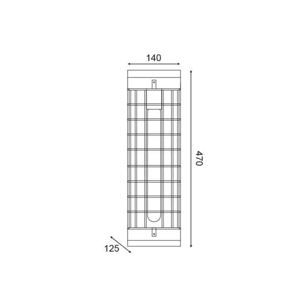 Απλίκα Τοίχου Aca Tesla EG841W47B Black/Wood