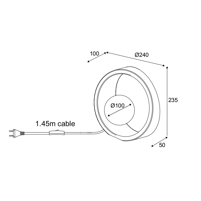 Πορτατίφ Aca Venus Mk421T24G Cement Home Φωτιστικά Επιτραπέζια Spitishop