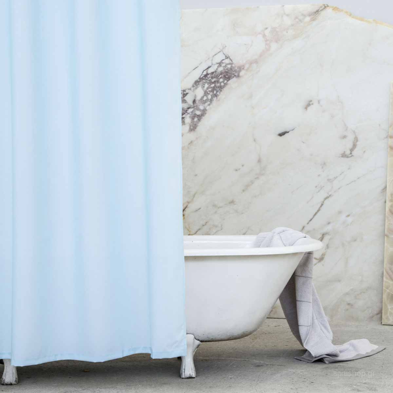 Κουρτίνα Μπάνιου (180x200) Με Τρουκς Nima Bath Essential Blue