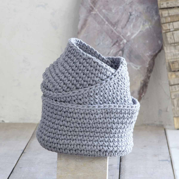 Καλάθι Αποθήκευσης (Φ28x15) Nima Panier Grey