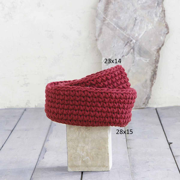 Καλάθι Αποθήκευσης (Φ23x14) Nima Panier Red