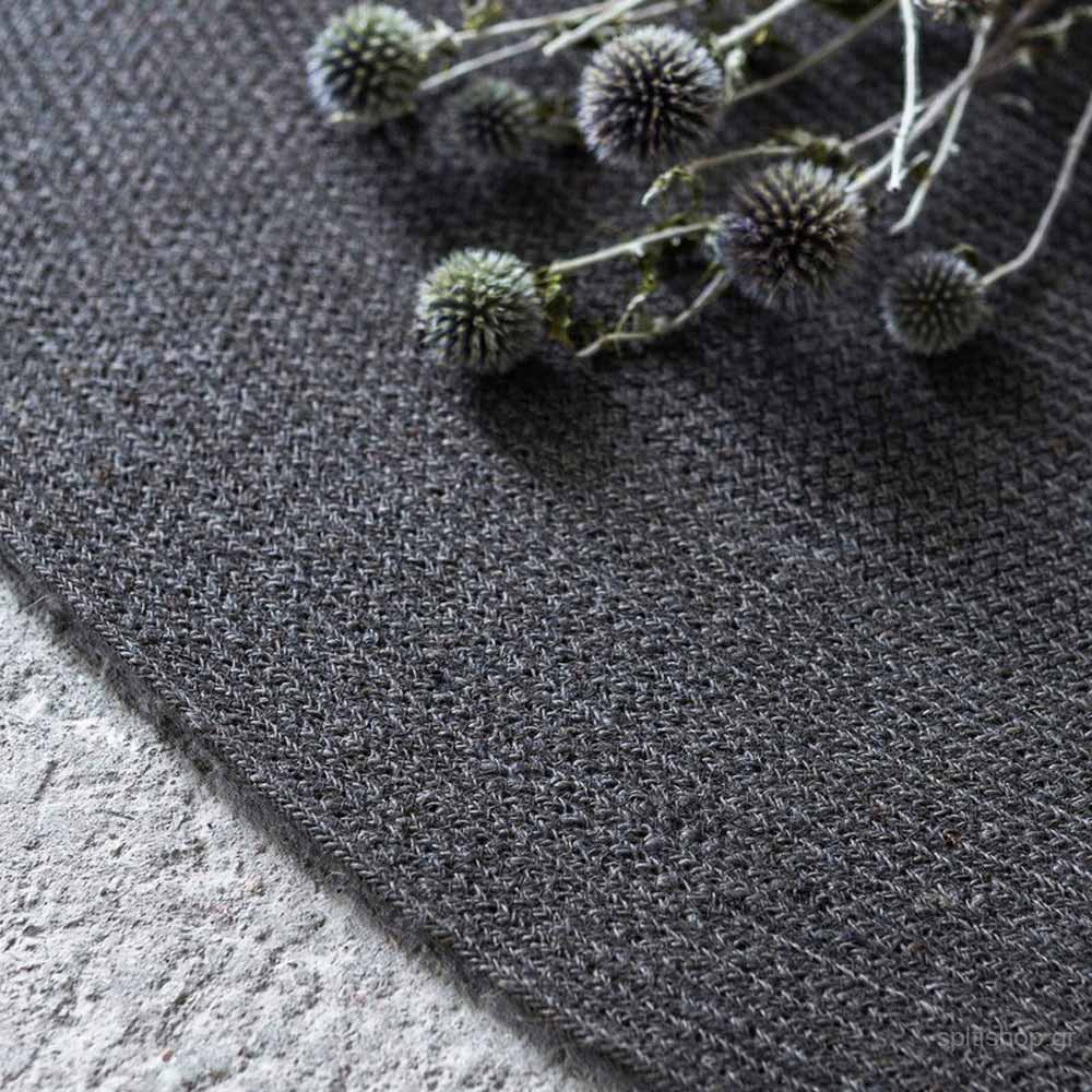Στρογγυλό Πατάκι (Φ90) Nima Carpets Bergren Grey Home Χαλιά Πατάκια Εσωτερικού Χώρου Spitishop