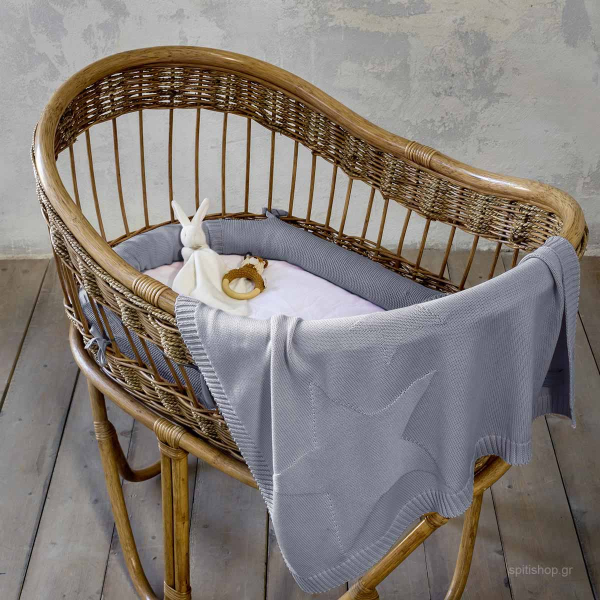 Κουβέρτα Αγκαλιάς + Προστατευτικό Μαξιλάρι (Σετ) Nima Baby Hoodoo Grey