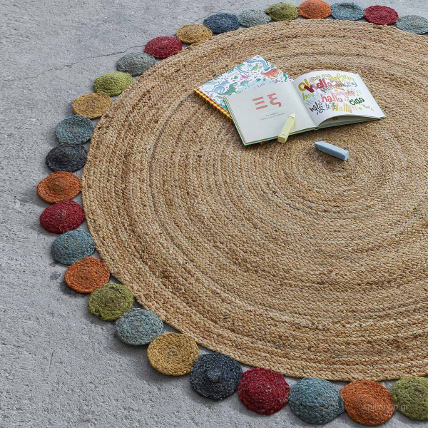 Στρογγυλό Χαλί Καλοκαιρινό (Φ150) Nima Carpets Jubi