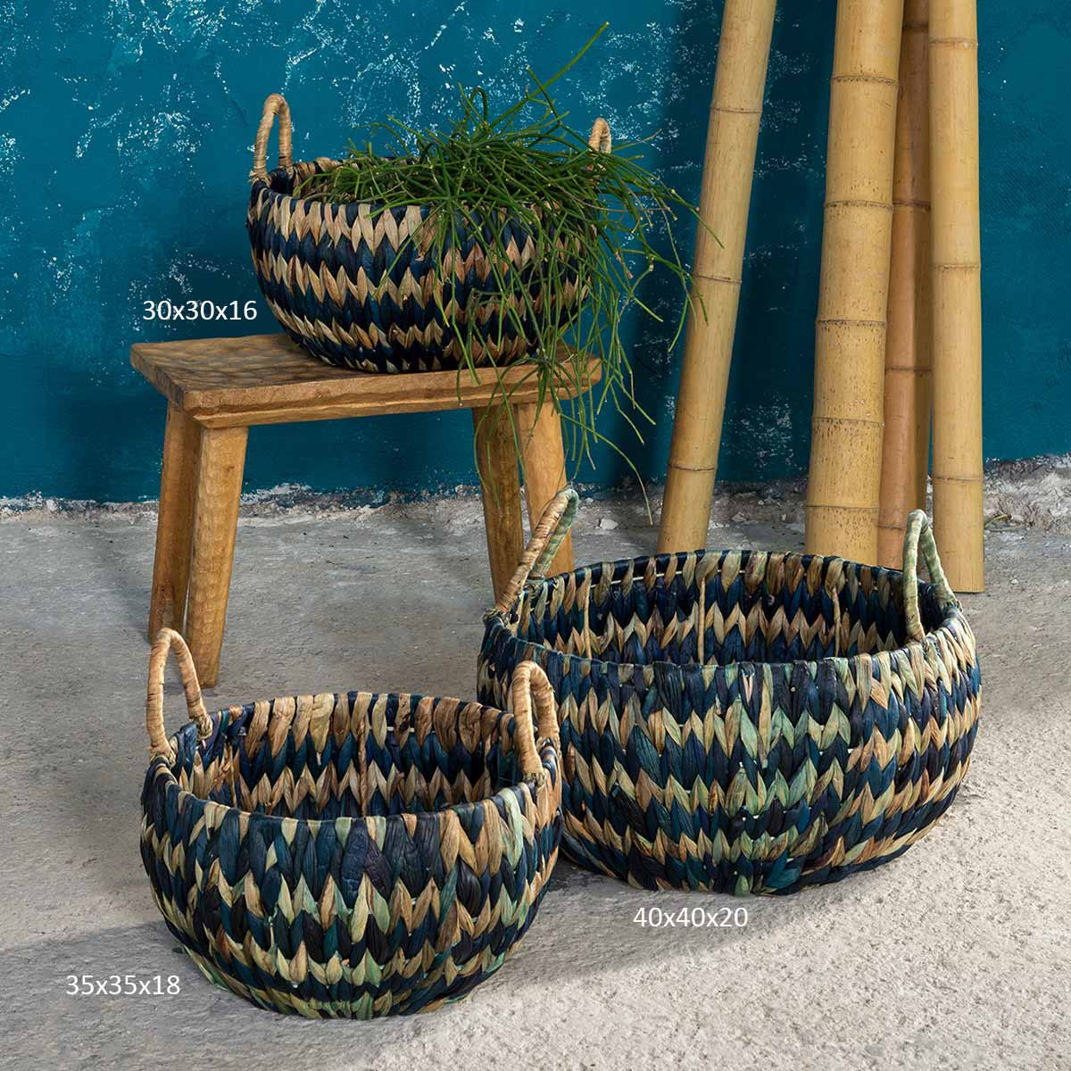 Καλάθι Αποθήκευσης (30x30x16) Nima Baskets Saira 174172