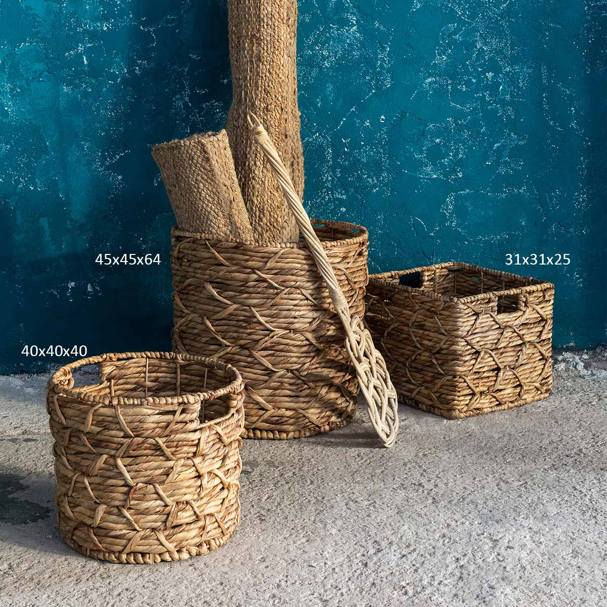 Καλάθι Αποθήκευσης (45x45x64) Nima Baskets Zoya 172044