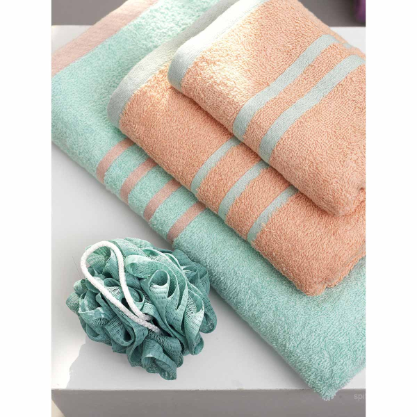 Πετσέτες Μπάνιου (Σετ 3τμχ) Palamaiki Towels Contrast Bubble/Mint