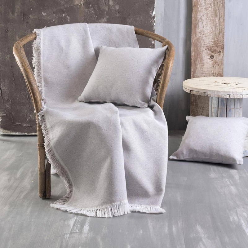 Ριχτάρι Καναπέ Τριθέσιου (180x280) Rythmos Miller 01 Silver