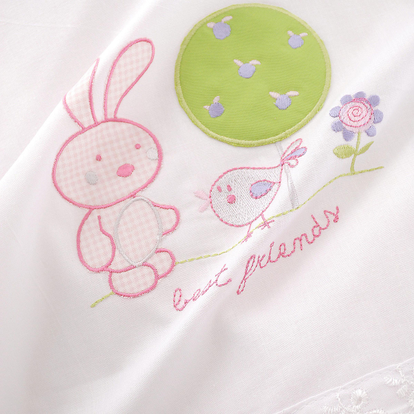 Σεντόνια Κούνιας (Σετ) Rythmos Sweet Summer Pink